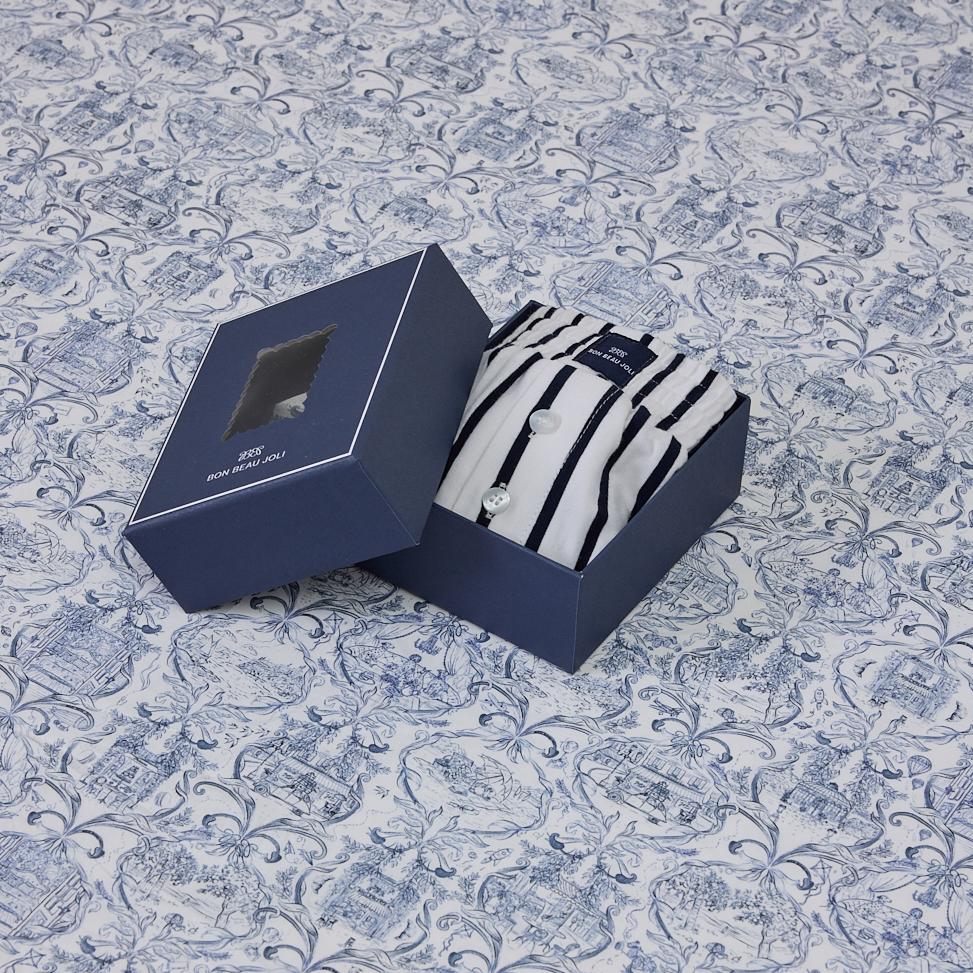 Boxershort Benjamin - Marine Stripe